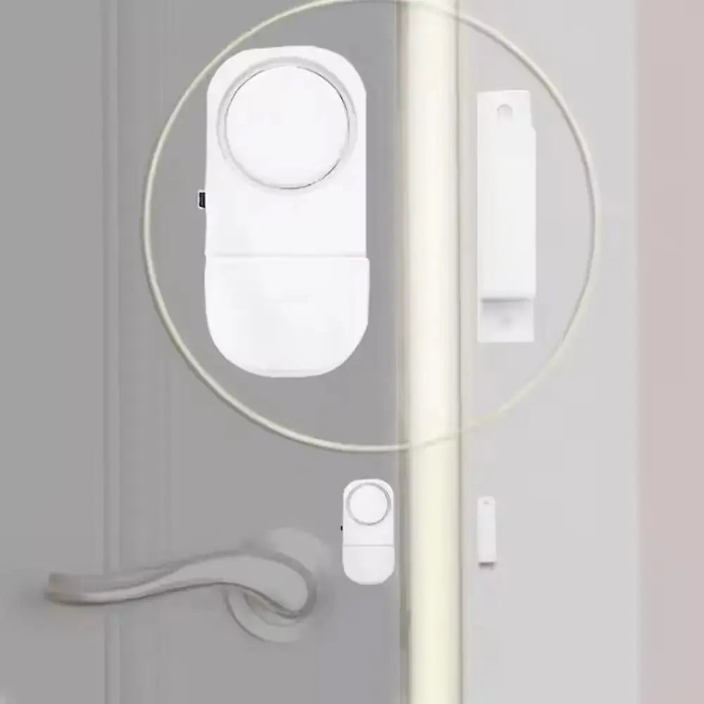 1Pc Door Window Wireless Alarm Battery Powered Tape Easily Installs Magnetic Sensor Protects Your Home Or Office Alarm Homeysolve