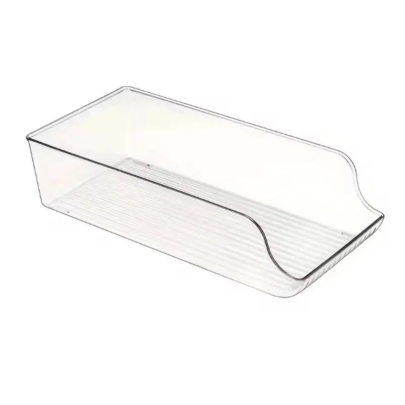 1/2Tier Soda Can Dispenser for Refrigerator Stackable Drink Organizer for Fridge, Clear Plastic Refrigerator Organizer Bins Homeysolve