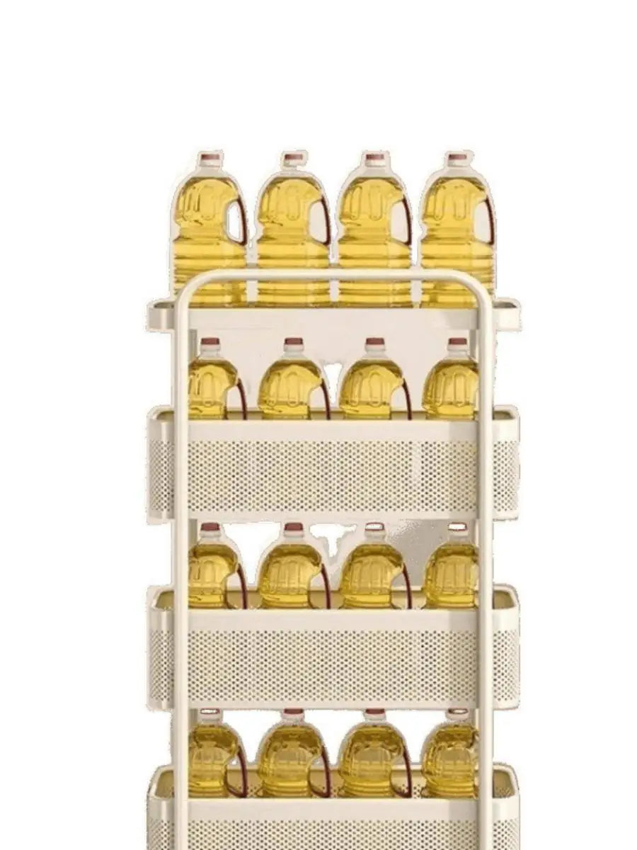 Kitchen Gap Storage Rack | Slim Pull-Out Cart for Fridge Side & Narrow Spaces