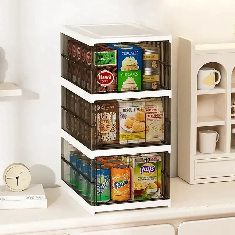 Dustproof 6 Layers Foldable Shoes Box Stackable Transparent Thickened Plastic Bins Sneaker Shoe Organizer Cabinet Organizers Homeysolve