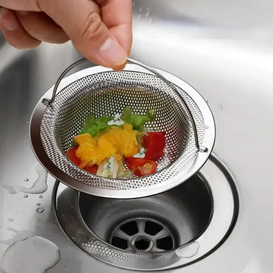 1Pc Stainless Steel Kitchen Sink Filter, Garbage Food Residue/Hair Catcher, Keep Your Bathtub Homeysolve