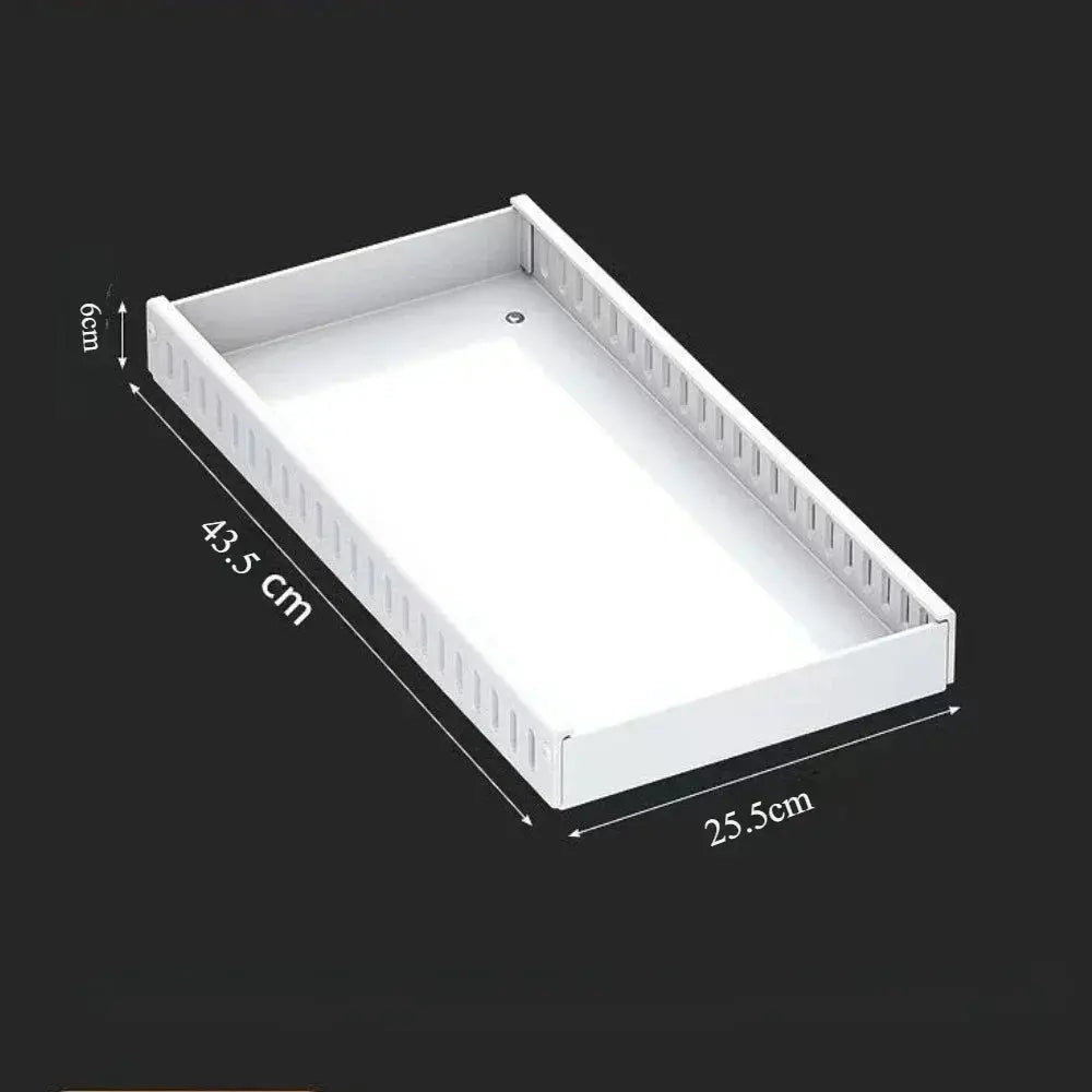 Kitchen Pull Out Pot Rack Adjustable Cupboard Trays with Slide Rails for Dishes Storage Organizer Drawer Partition Shelf Homeysolve