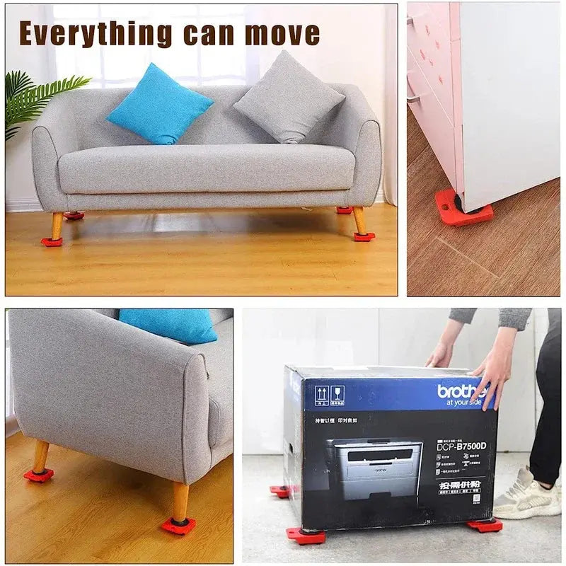 Heavy Furniture Casters Moves Furniture Tool Transport Shifter Moving Wheel Slider Remover Furniture Mover Lifting Roller Wheel Homeysolve
