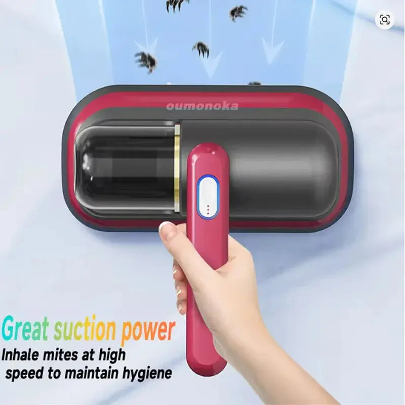 Wireless Vacuum Cleaner Ultraviolet Sterilization Machine Mini Washing Household Mattress Mite Remover Robot Bedding Cleaner Homeysolve
