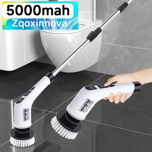 Household Cordless Spin Scrubber Kitchen Gadgets Hair Brushes Bathroom Broom Toilet Mops Electric Multipurpose Cleaning Brush Homeysolve