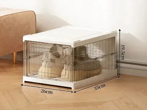 Dustproof 6 Layers Foldable Shoes Box Stackable Transparent Thickened Plastic Bins Sneaker Shoe Organizer Cabinet Organizers Homeysolve