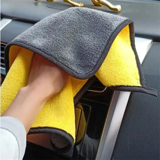 1/2/6 Pack Car Cleaning Cloth Professional Cleaning Car Wiping Microfiber Towel Car Wash Towel Accessories Homeysolve