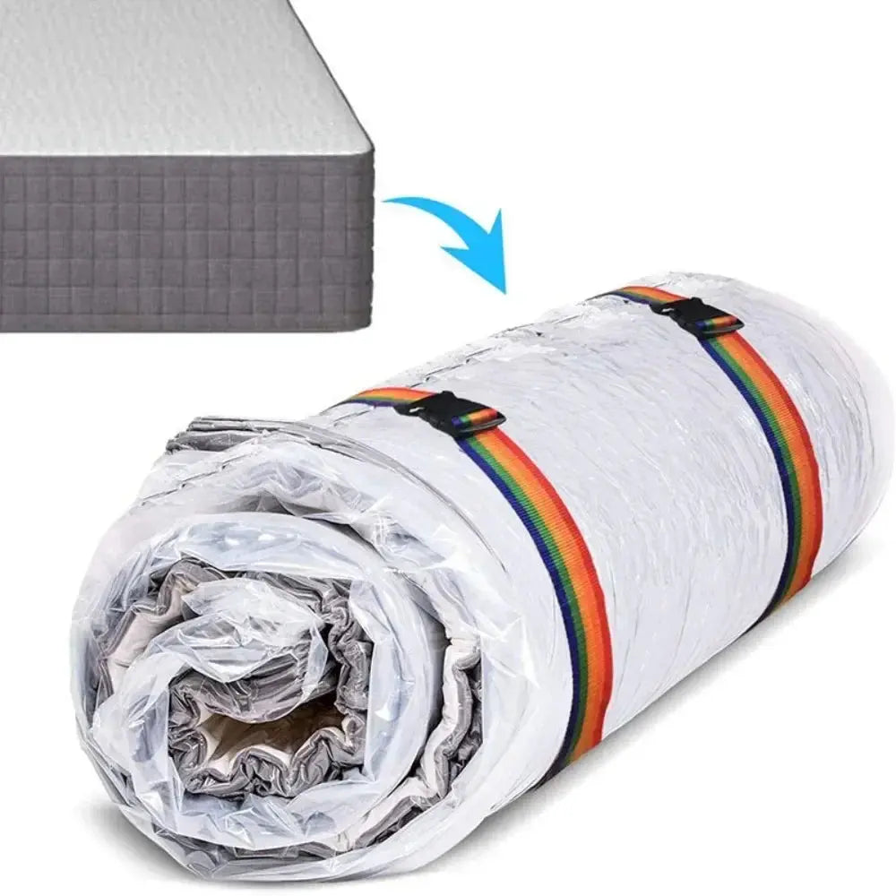 Storage Mattress Vacuum Storage Bag for Moving - Vacuum Seal Mattress Bag with Straps for Easy Moving, Shipping and Storing Homeysolve