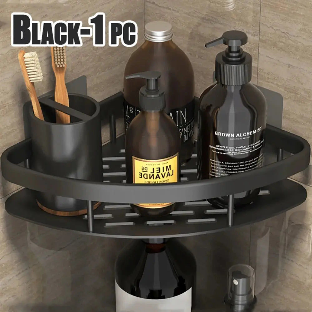 Wall Hanging Corner Rectangular Rack Bathroom Shelf Towel Rack Shelves Wall Shower  Shampoo Rack No Drill Shelf Tripod Homeysolve